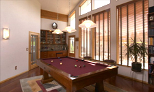 Legacy Homes custom design billiard room